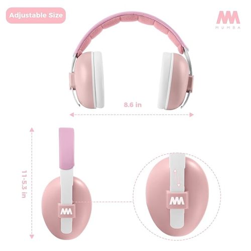 Mumba Baby Ear Protection Noise Cancelling HeadPhones for Babies and Toddlers Baby Earmuffs - Ages 3-24 Months