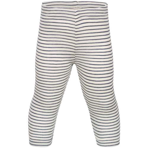 Wool/silk thin striped baby leggings