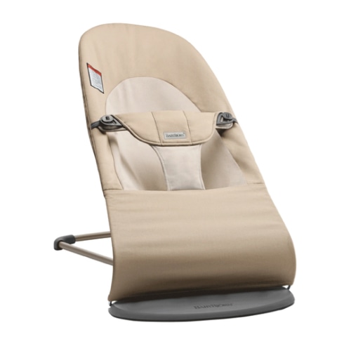 BabyBjörn - Bouncer Balance Soft - Woven (in Khaki/Beige)