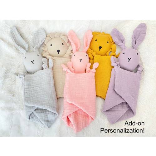 Lion lovey security blanket