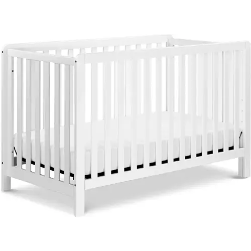 Carter's by DaVinci Colby 4-in-1 Convertible Baby Crib with Wooden Toddler Bed, Daybed & Full-Size Bed Conversion - Durable & Strong - GREENGUARD Gold Certified, 4 Adjustable Mattress Heights - White