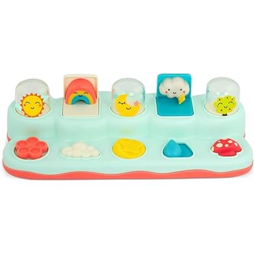 B. toys- Pop-Up Buddies- Cause and Effect Play – Learning Toys for Babies – Interactive Toy with Sun, Rainbow, Star – 18 Months +
