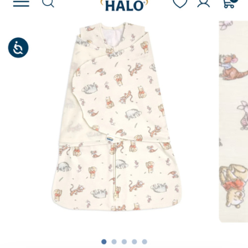 Winnie the Pooh Cotton Swaddle | Newborn | HALO