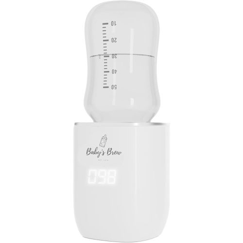 Baby's Brew Portable Bottle Warmer Pro - Milk Warmers for Breastmilk or Formula, Leak-Proof Design, Travel-Friendly, Cordless, Battery-Powered, 8-12 Hour Battery Life, Warmer Only