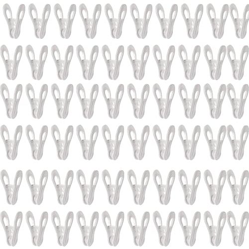 60 Pack Multi-Purpose Baby Hanger Clips, Plastic Clothing Clips for Socks, Hats, Food Chip Bags and Notes