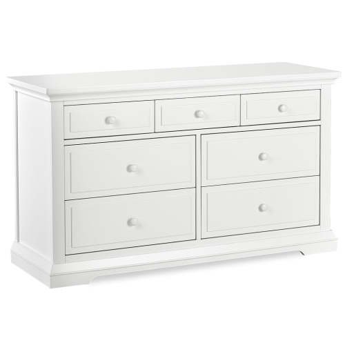 Evolur Parker Double Dresser in Winter White
