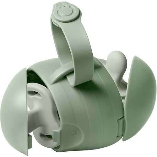 Ubbi On-The-Go Dual Pacifier Holder, Baby Pacifier Case with Strap, Keeps Pacifiers Clean and Separated, Travel Diaper Bag Accessory for Newborns, Sage Green