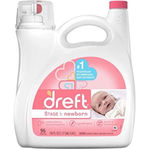 Dreft Stage 1: Newborn Liquid Laundry Detergent (HE), 150 oz, 96 loads