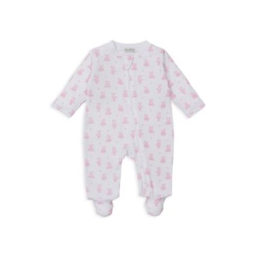 Girls' Bear Print Zip Footie - Baby