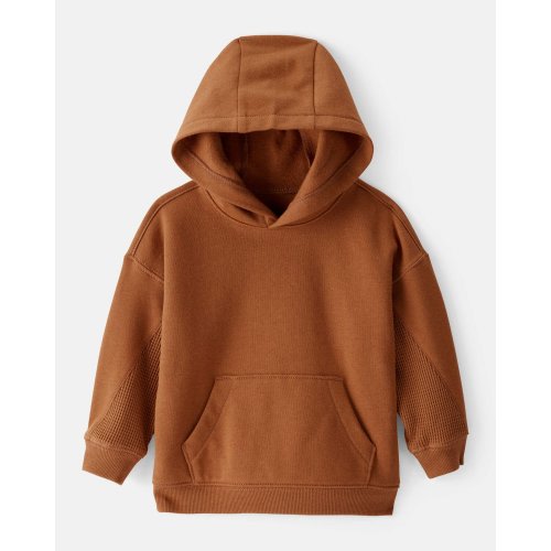 Baby Boy Solid Fleece Long-Sleeve Hoodie - Brown - Carter's | Carter's