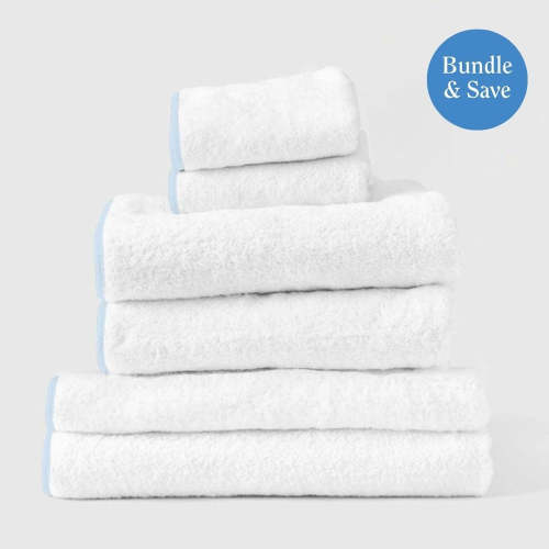 Signature Bathing Bundle (6 pieces) - BALLET PINK ON WHITE