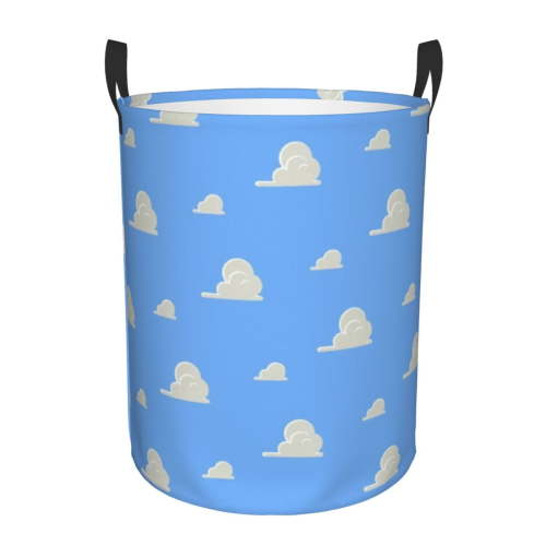 Toy Story Circular Laundry Hamper With Handles, Waterproof Storage Basket For Dorm Nursery Gaming Room Bathroom (Small)