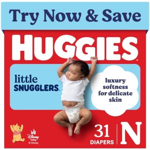 Huggies Little Snugglers Newborn Diapers, 31 Count