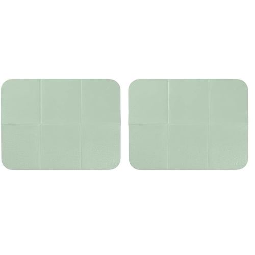 Ubbi On-The-Go Diaper Changing Baby Mat, Soft and Comfortable Diaper Bag Accessory Must Have for Newborns, Easy to Clean, Portable Folding Pad, Baby Traveling Accessories, Sage Green (Pack of 2)