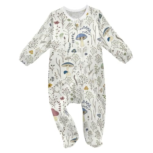 Yellow Rubber Ducks Blue Baby One-Piece Footies Long Sleeve Rompers Pajamas Zip Front Pjs for Boys Girls kids