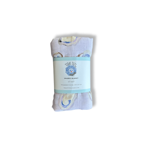 Oyster Roast Purple Lightweight Swaddle Blanket