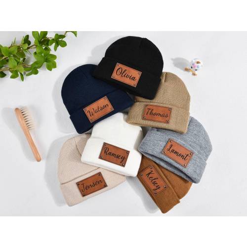 Personalize Baby Beanie,Newborn Baby Beanie Hat,Baby Hat with name patch,Unisex baby hats for baby,Infant Beanie with Name,Baby Shower Gift