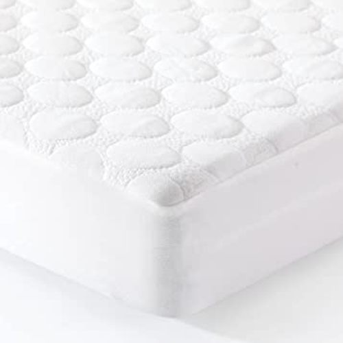 Waterproof Pack and Play Mattress Protector, Deluxe Bamboo Top, Extra Soft Pack n Play Sheets 39 x 27 for Mini Portable Crib Mattress, Playard Mattress, Circular Pattern