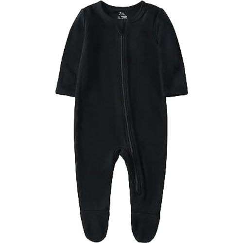 O2 BABY Baby Boys Girls Organic Cotton Zip-Front Sleeper Pajamas, Footed Sleep 'n Play