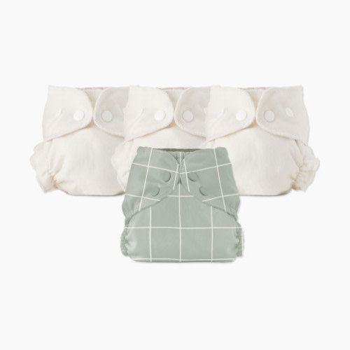 Esembly Blowout Proof Cloth Diaper Bundle - Lattice, Size 2 (18-35lbs)