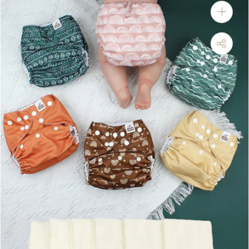 POCKET DIAPER 3.0 WITH INSERTS - 6 PACK(Hope in the Desert)