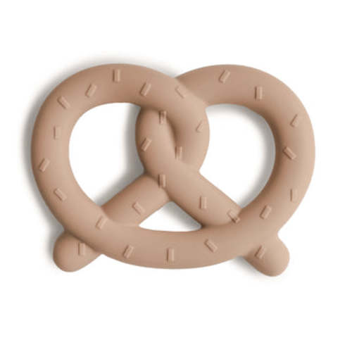 Mushie Baby Pretzel Silicone Teether (Natural)