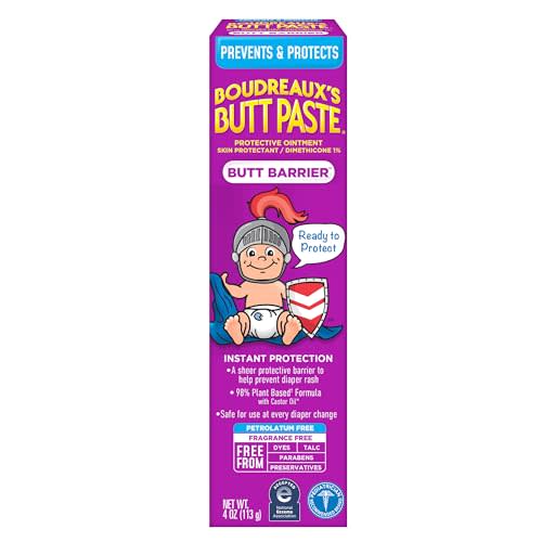Boudreaux's Butt Paste, Butt Barrier Ointment, Rash Prevention, 4oz tube