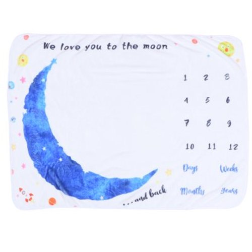 Blanket Newborn Baby Photo Blankets Backdrop Milestone Monthly Props Soft Infant Kids Growth Memory