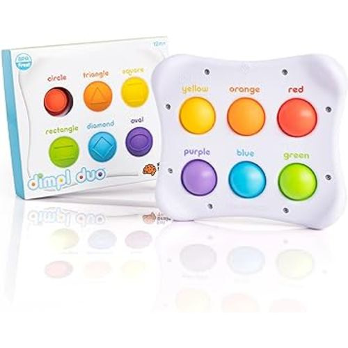 Fat Brain Toys Dimpl Duo - Early-Learning Sensory Toy for Babies & Toddlers