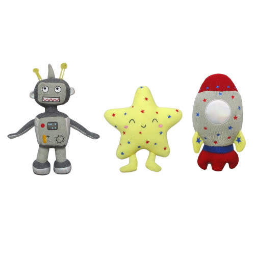 Spark Create Imagine Celestial Knit Plush Set, Multicolor, Infant, 3 Pieces