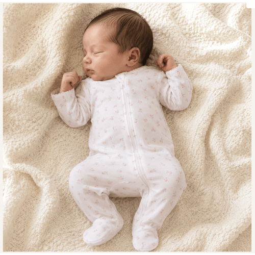 Juliette's Classics Print Zip Footie