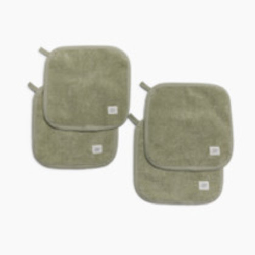 Tiny Kind Organic Washcloths 4-Pack - Desert Sage