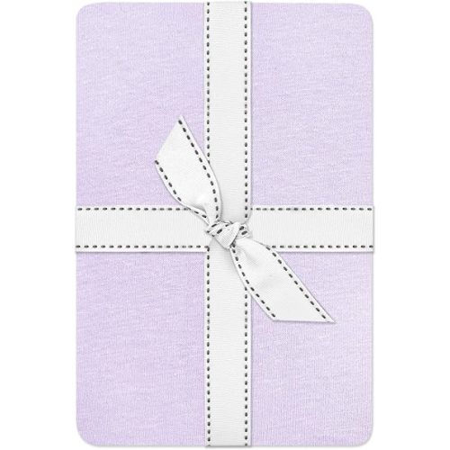 Butterblu Frankie Fitted Crib Sheet 100% Organic Cotton for Baby & Toddler Mattress, Breathable for Boys & Girls, Lavender, One Size