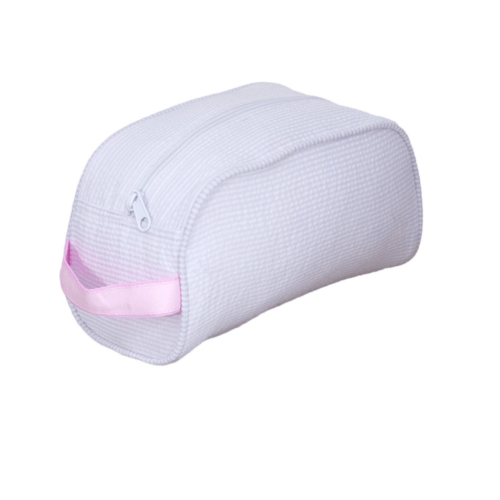 Seersucker Traveller Pouch, Pink