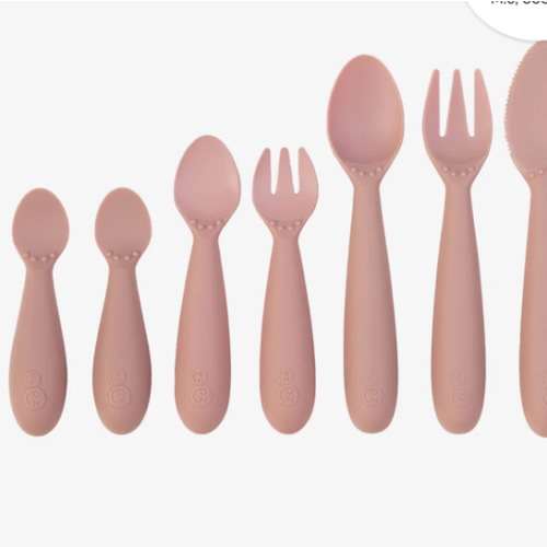 Developmental Utensil Set by ezpz / Spoon, Fork & Knife for Toddlers