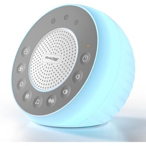 R2 White Noise Sound Machine for Baby Sleep and Nursery Night Light, 31 Natural Soothing Sounds for Sleeping, White/Pink/Brown Noise, Sound Machine with Light for Adults, Kids