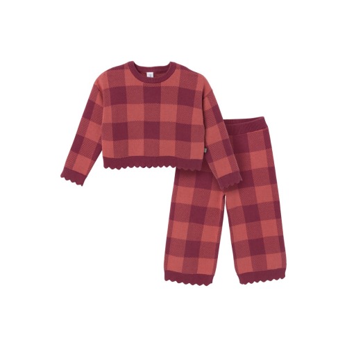 Scalloped Sweater & Pant Set, 2T