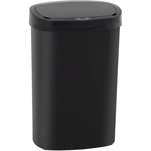 Kitchen Trash Can with Lid, 13 Gallon Automatic Garbage Can for Bathroom Bedroom Home Office 50 Liter Touch Free High-Capacity Brushed Waste Bin