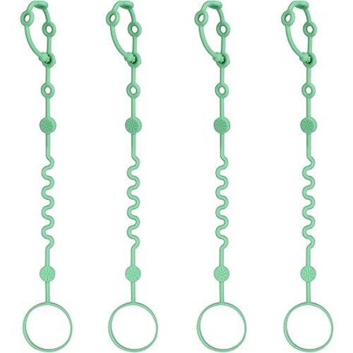 Toy Straps for Baby, Adjustable Toy Holder for Stroller Accessories, Silicone Baby Tether Pacifier Clip, No Throw Baby Travel Essential Leash for High Chair, Car Seat
