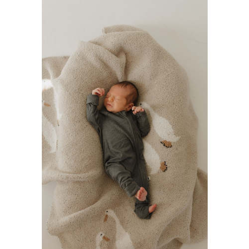 Bamboo Zip Pajamas | Shadow Zipper Romper – August + Willow