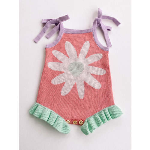 birdie frill knit romper