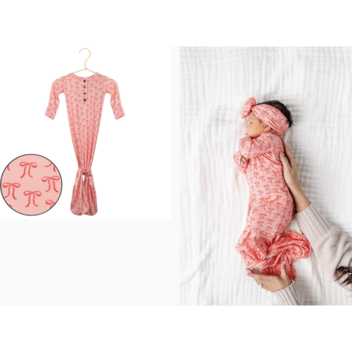 Claire Knotted Gown (Newborn-3 months)