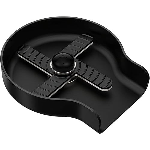 HGN Glass Rinser for Kitchen Sink Glass Cup Washer Cleaner Glass Rinser Matte Black Accessories Stainless Steel Glass Rinser for Kitchen Sinks HGN-GR-002B