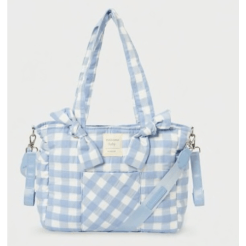 Mayoral Baby Gingham Diaper Bag - Ruffle Me This