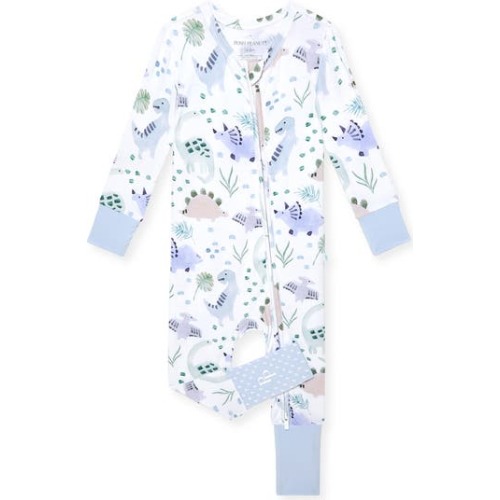 Print Convertible Fitted Footie Pajamas, 9-12M
