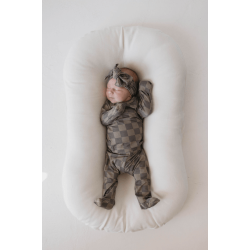 Sleepy Time Set | Faded Brown Checkerboard