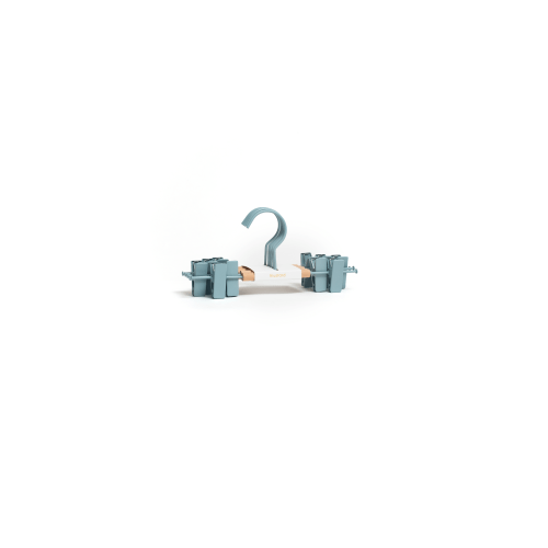 Hangers in Ocean - kids metal clip hangers