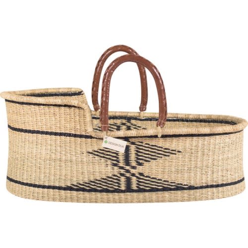Design Dua Bilia Bassinet, Natural & Black