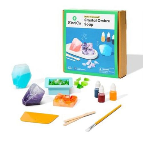 KiwiCo Crystal Ombre Soapmaking: DIY Craft Activity Kit with Decorative Accessories