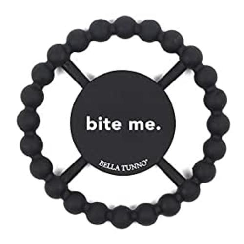 Amazon.com : Bella Tunno Happy Teether - Soft & Easy Grip Teething Ring Perfect for Babies and Teething Toys to Help Soothe Gums, Non-Toxic, BPA Free Silicone Teether, Bite Me : Baby